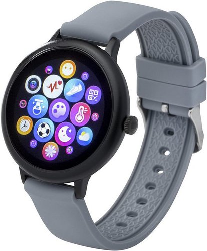 Atlanta Smartwatch (1,18 Zoll, Android, iOS), Fitnesstracker mit Herzfrequenz Puls Blutdruck Schlaf Farbdisplay