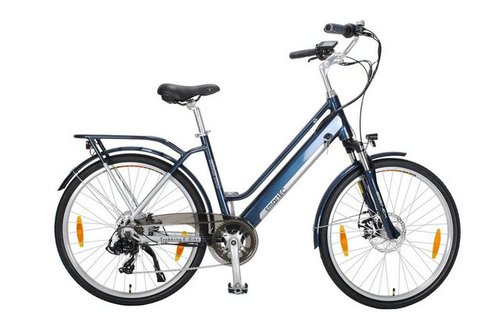 Smartec E-Bike Trekking Fahrrad Trek-26D Damen 26 Zoll, 7 Gang Shimano Tourney Schaltwerk, Kettenschaltung, Hinterrad-Nabenmotor, 468,00 Wh Akku, Batterie, Unterstützung 25 km/h Scheibenbremse 90km Reichweite Anfahrhilfe StVZO