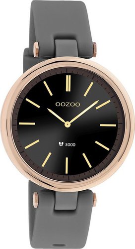 Oozoo Damen Armbanduhr Smartwatch Smartwatch (kompatibel ab Android 5.1+ und IOS 8.0), Multifunktionsuhr, Damenuhr rund, mittel (ca. 38mm) Kunststoffarmband, Fashion-Style