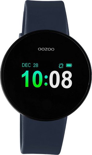 Oozoo Damen Armbanduhr Smartwatches Smartwatch (kompatibel ab Android 5.1+ und IOS 8.0), Multifunktionsuhr, Damenuhr rund, groß (ca. 40mm) Silikonarmband, Fashion-Style