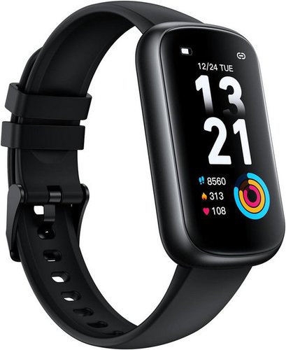 Boalzetd Fur Damen Herren Mit Fitness Tracker Sportmodi, Aktivitätstracker Smartwatch (1.47 Zoll, Android / iOS), mit Herzfrequenz SpO2 Schlafmonitor, Schrittzähler 3ATM Wasserdicht