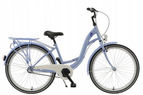 breluxx Cityrad 26 Zoll Kinderfahrrad Damenfahrrad Rücktrittbremse Giulia hellblau, 3 Gang Shimano Nexus Schaltwerk, Nabenschaltung