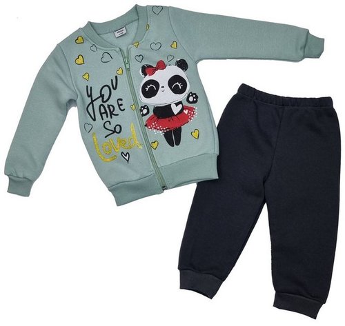 Girls Fashion Sweatanzug Sweatanzug Freizeitanzug Jogginganzug Mädchen ks5200