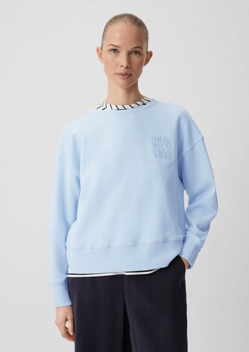 Comma Casual Identity Sweatshirt Sweatshirt im Relaxed Fit Stickerei