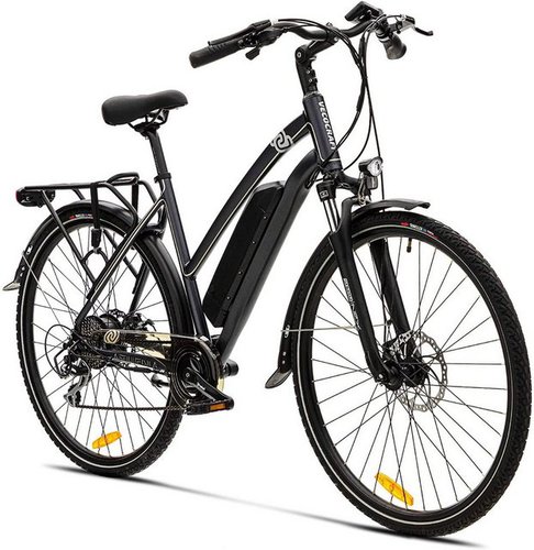 Vecocraft E-Bike Athena 28 Zoll weiss/schwarz, 8 Gang Shimano, Kettenschaltung, Heckmotor