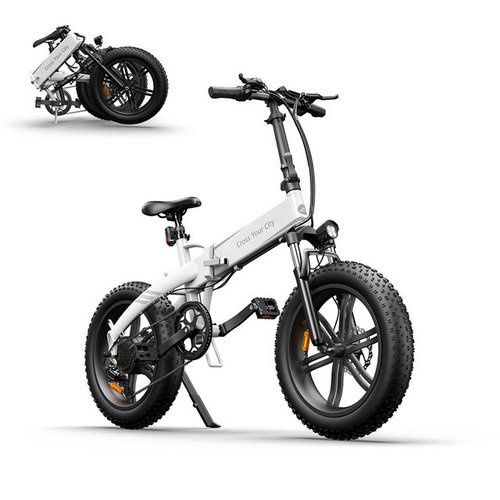 Ado E-Bike A20F Mountainbike E-Fahrrad Pedelec Klappbar 4.0" fette Reifen,Faltrad, 7 Gang Shimano, Kettenschaltung, Heckmotor, ebike Damen/Herren,StVZO
