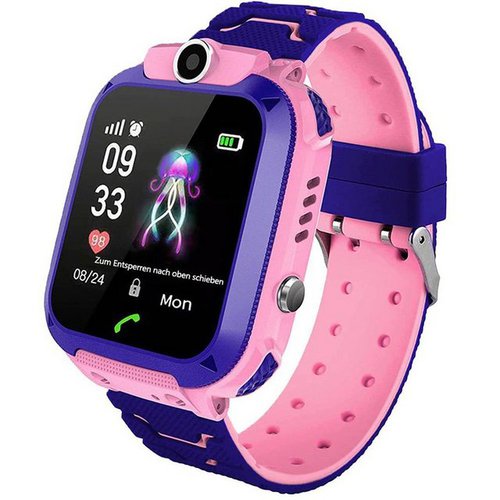 BlingBin Kinder Smartwatch Tracker Touchscreen Spiel Kamera Voice Chat Wecker Smartwatch (1,4 Zoll)