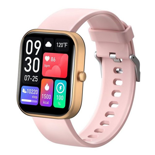 Redom Damen Herren Fitness Uhr Uhren Tracker Smart Watch Sportuhr Armbanduhr Smartwatch (2.0 Zoll, 350mAh Li-Ionen) Bluetooth-Anrufe IP67 Wasserdicht Fitnessuhr Armband Uhr, 1-tlg., Touchscreen, Pulsmesser Schrittzähler Schlafmonitor Aktivitätstracker