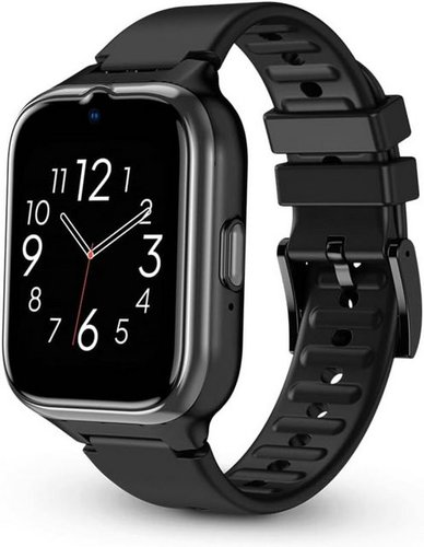 --wow-bettwaren SPC Smartee 4G Senior mit großen Buchstaben, SOS-Taste Smartwatch (1,7 Zoll), GPS und Sicherheitskreis, Anrufen/Videoanrufen, Herzfrequenz