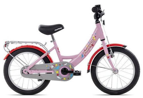 Pinniped Kinderfahrrad Kid 16, 1 Gang Bremsnabe Schaltwerk, Kinderrad 12 bis 18 Zoll Junge Mädchen violett/rosa