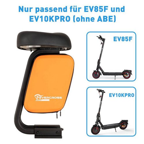 Evercross E-Scooter Sattel mit 20L Tasche nur für Elektroroller EV10K PRO / EV85F