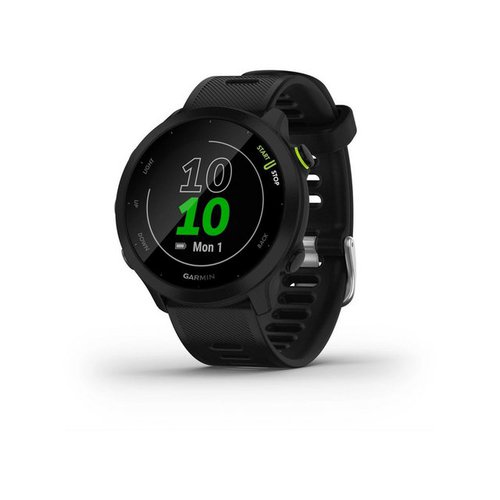Garmin Forerunner 55 Monterra, Android, iOS, 5ATM, ANT+. GPS Smartwatch (1,04 cm/1,04 Zoll), Smartwatch und Ladekabel, Kalorienberechnung, Geschwindigkeit, Überhöhung, Pulszonen