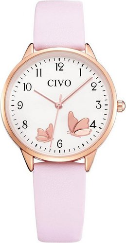 Civo Wasserdicht Watch, Exquisite Damenuhr mit Arabischen Ziffern,Präzisem Quarzwerk Bequemem