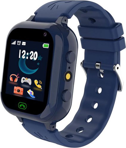 Ruopoem mit SIM Karte, Telefon Touchscreen Geschenke für Mädchen Jungen Smartwatch, mit Anruffunktion SMS 25 Spiele SOS Kamera Musik Wecker Schrittzähler