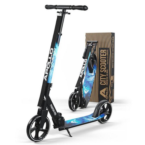 Apollo Cityroller City Scooter - Phantom Pro - Klappbarer City Roller für Kinder, Höhenverstellbar - Tretroller für Erwachsene - Roller