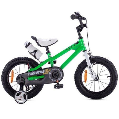 Royalbaby Kinderfahrrad Freestyle BMX, Kettenschaltung, 14/16 Zoll Rückbremse Kinderfahrrad Trinkflasche Stützräder