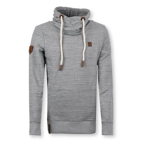 Naketano Hoodie Herren Grey Stripes