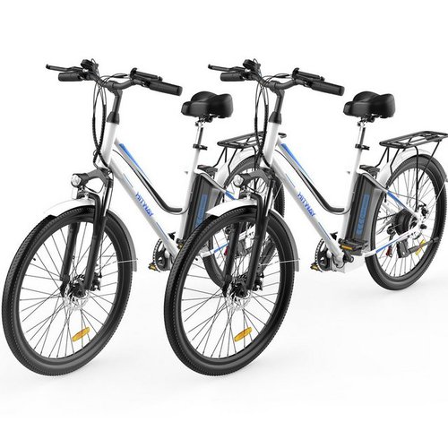 Hitway E-Bike 26 Zoll Elektrofahrrad mit 250W,36V/11.2Ah,25km/h, für Damen Herren, 7 Gang Shimano, Kettenschaltung, Heckmotor, 403.2 Wh Batterie, Elektrofahrrad für Damen und Herren 165 - 185 cm, innerhalb der StVZO