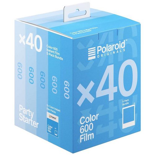 Polaroid 600 Color Film Pack 40x Sofortbild-Film Blau Sofortbildkamera