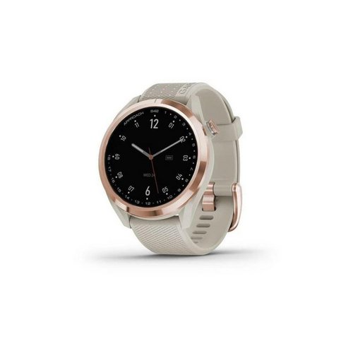 Garmin Approach S42, MIP Display, Bluetooth, GPS, 5ATM, iOS, Android Smartwatch (1,2 Zoll), Smartwatch, Ladekabel, Schrittzähler, Erkennung des Aktivitätenbeginns, Entfernung