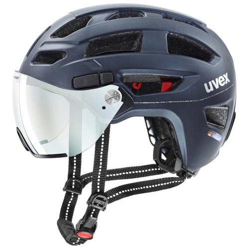 Uvex Finale Visor Vario City Trekking Fahrrad Helm matt blau 2024 52-57cm