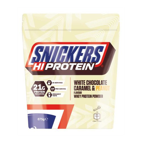 Snickers Hi Protein Pulver 875g Weie Schokolade Karamell  Erdnuss