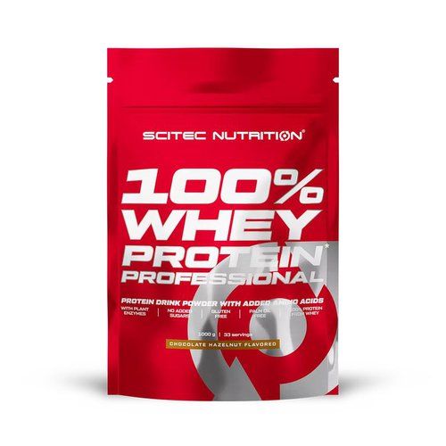 Scitec Nutrition 100 Whey Protein Professional 1000 g Schokolade - Haselnuss
