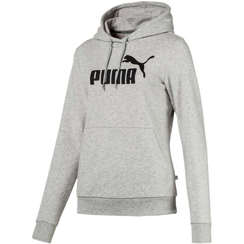 Puma Essential Logo Hoodie Damen light grey heather L