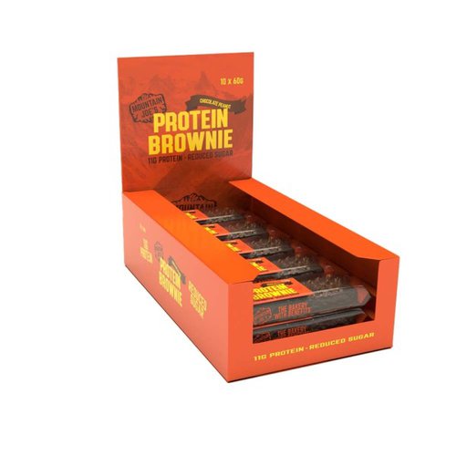Mountain Joe's Protein Brownie 10x60g Box - MHD 13.11.22