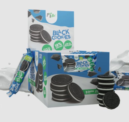 Default Black Cookies Box 16x70g, Protella