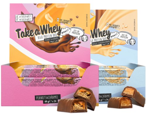 Default High Protein Bar Box 24x46g, Take a Whey