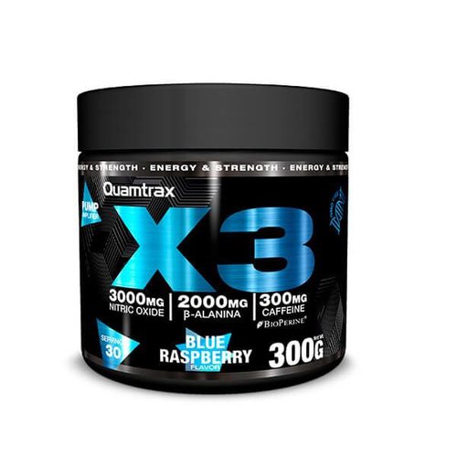 Quamtrax X3 Pre-Workout 300g, Nutrition