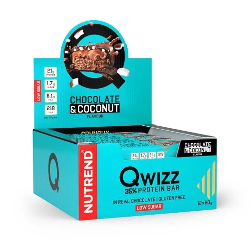 Nutrend Qwizz Bar Box 12x60g, Nutrend