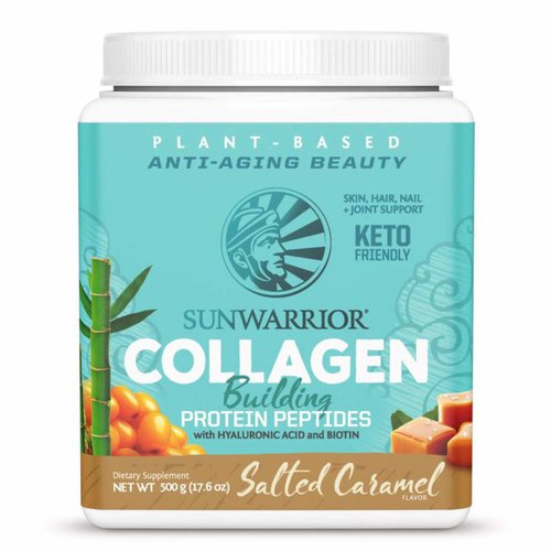 Sunwarrior Collagen Building Protein Peptides 500 g Salted Caramel