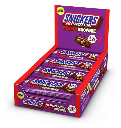 Default Snickers Hi Protein Peanut Brownie Box 12x50g