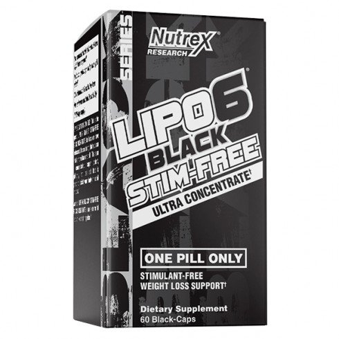 Nutrex Lipo 6 Black Stim-Free 60 Caps, Nutrex