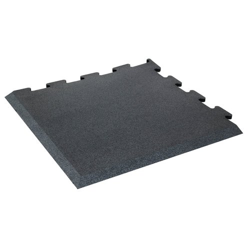Trendy Sport Bodenmatte Rubber Interlocking Flooring Fina 1100 Eckstück schwarz 1,0 cm