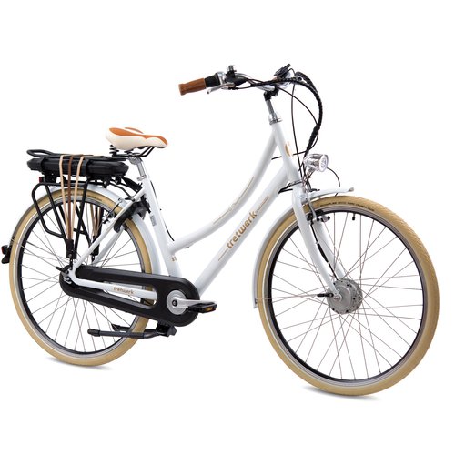 Tretwerk E-Classic E Bike Damen Fahrrad 28 Zoll Pedelec 155 - 175 cm retro Elektrofahrrad Citybike 7 Gänge Hollandrad