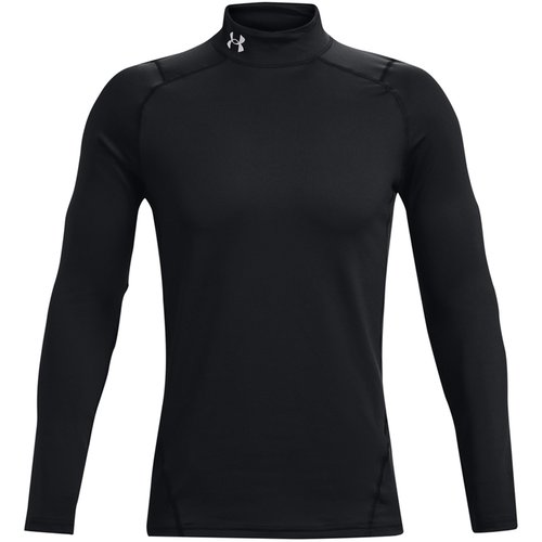 Under Armour ColdGear Armour Fitted Twist Mock Sportshirt Herren 001 - black/white S