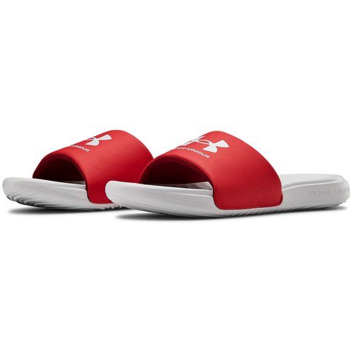 Under Armour Ansa Fixed Badelatschen Herren 104 - halo gray/red/halo gray 45