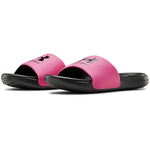 Under Armour Ansa Fixed Badelatschen Mädchen 002 - black/pink surge/black 28