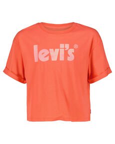 Levi's Kids Mädchen T-Shirt MEET & GREET ROLLED CUFF TEE