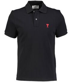 Ami Paris Herren Poloshirt aus Baumwoll-Piquè AMI DE COEUR