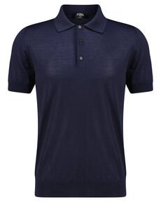 Fendi Herren Strickpoloshirt mit Wolle