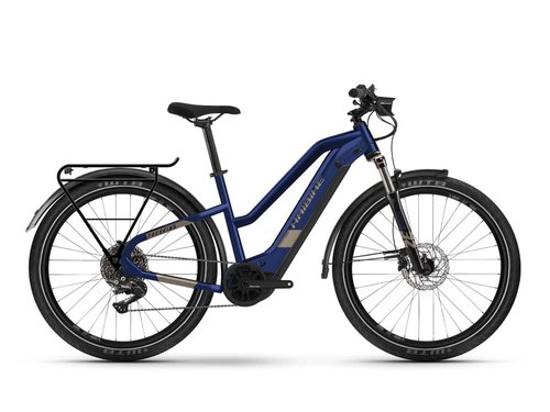 Haibike Haibike Trekking 7 Mid E-Bike (27,5" | 630Wh | blau) Größe: 56 cm