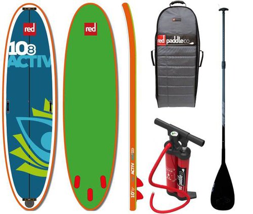 Red Paddle Set 10.8' ACTIV SUP inflatable Stand Up Paddle Surfboard Board mit...