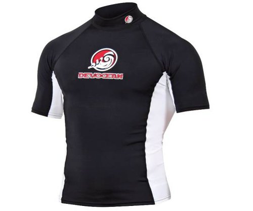 Devocean Rash Guard Sonnenschutz Lycra Shirt black