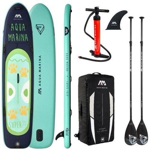 Aqua MARINA Super Trip Mega Sup Modell 2021 mit 2 Stück Standard Paddel