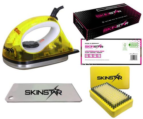 Skinstar Skiwax Starter Set Skiwachs ALL IN ONE 4-teilig yellow