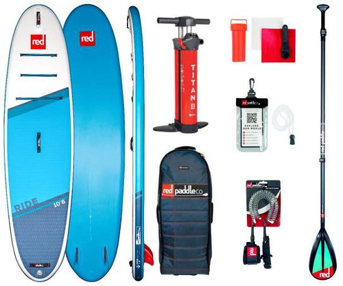 Red Paddle Co 10.6' RIDE MSL Set Stand Up Paddle Sup Board Carbon 50 Nylon Pa...